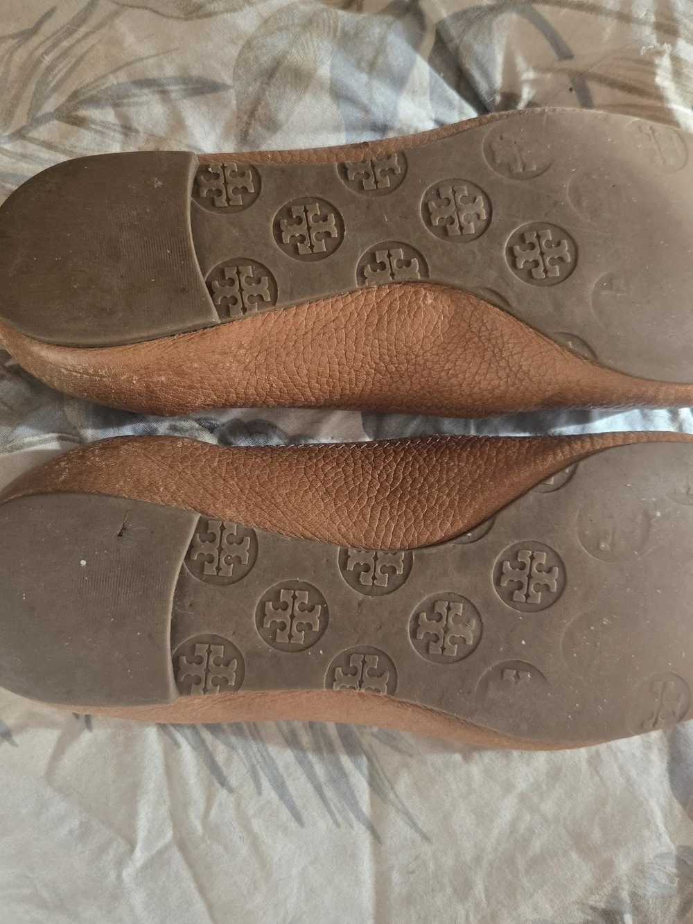 Tory Burch Womens Tan Leather Reva Ballet Flats 7
